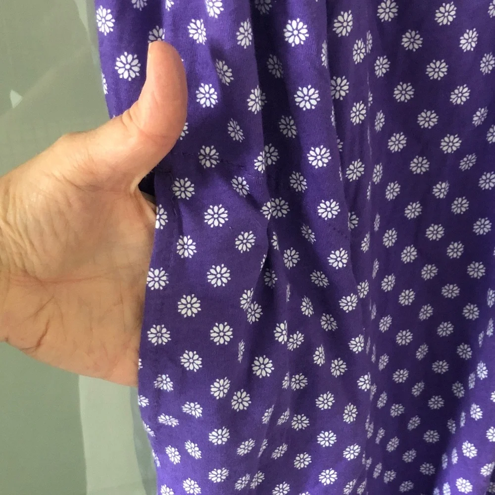 Aria Collection Purple Floral Sleeveless Nightgown NWT L